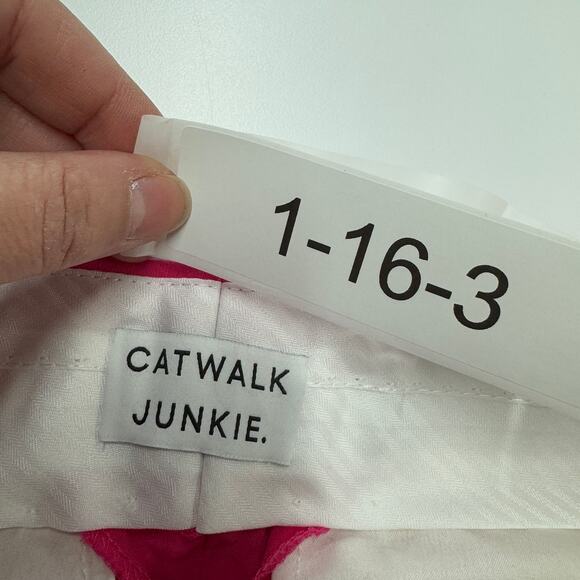 Catwalk Junkie Pants Womens‎ Large Pink Liz Wide Leg Trousers Barbiecore - Picture 3 of 8